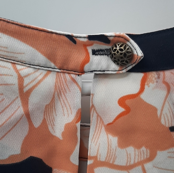 CAbi Blossom Floral Cap Sleeve Double Layer Blouse - Picture 7 of 10